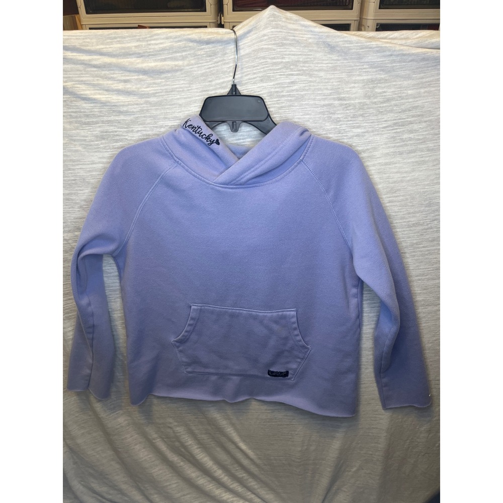 Kentucky Pullover Hoodie Sweatshirt Periwinkle Blue Kangaroo Pocket Long Sleeve